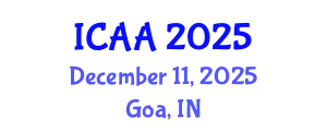 International Conference on Aeronautics and Aeroengineering (ICAA) December 11, 2025 - Goa, India