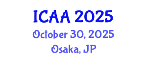 International Conference on Aeronautics and Aeroengineering (ICAA) October 30, 2025 - Osaka, Japan