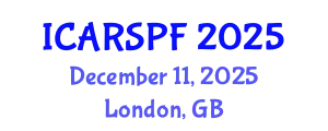International Conference on Applications of Remote Sensing in Precision Farming (ICARSPF) December 11, 2025 - London, United Kingdom