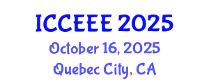 International Conference on Computing, Electrical and Electronic Engineering (ICCEEE) October 16, 2025 - Quebec City, Canada