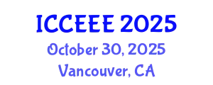 International Conference on Computing, Electrical and Electronic Engineering (ICCEEE) October 30, 2025 - Vancouver, Canada
