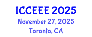 International Conference on Computing, Electrical and Electronic Engineering (ICCEEE) November 27, 2025 - Toronto, Canada