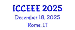 International Conference on Computing, Electrical and Electronic Engineering (ICCEEE) December 18, 2025 - Rome, Italy