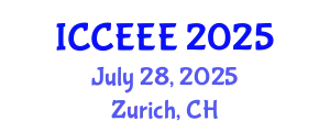 International Conference on Computing, Electrical and Electronic Engineering (ICCEEE) July 28, 2025 - Zurich, Switzerland