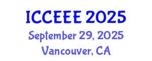 International Conference on Computing, Electrical and Electronic Engineering (ICCEEE) September 29, 2025 - Vancouver, Canada