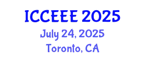 International Conference on Computing, Electrical and Electronic Engineering (ICCEEE) July 24, 2025 - Toronto, Canada
