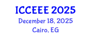 International Conference on Computing, Electrical and Electronic Engineering (ICCEEE) December 18, 2025 - Cairo, Egypt