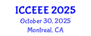 International Conference on Computing, Electrical and Electronic Engineering (ICCEEE) October 30, 2025 - Montreal, Canada