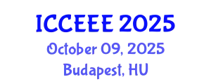 International Conference on Computing, Electrical and Electronic Engineering (ICCEEE) October 09, 2025 - Budapest, Hungary
