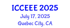 International Conference on Computing, Electrical and Electronic Engineering (ICCEEE) July 17, 2025 - Quebec City, Canada