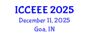 International Conference on Computing, Electrical and Electronic Engineering (ICCEEE) December 11, 2025 - Goa, India