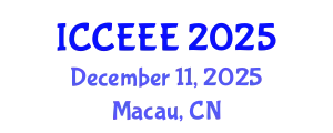 International Conference on Computing, Electrical and Electronic Engineering (ICCEEE) December 11, 2025 - Macau, China