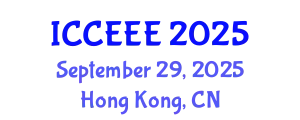 International Conference on Computing, Electrical and Electronic Engineering (ICCEEE) September 29, 2025 - Hong Kong, China