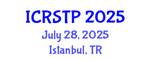 International Conference on Recent Studies in Theoretical Physics (ICRSTP) July 28, 2025 - Istanbul, Turkey