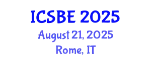 International Conference on Sustainable Blue Economy (ICSBE) August 21, 2025 - Rome, Italy