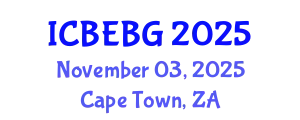 International Conference on Blue Economy and Blue Growth (ICBEBG) November 03, 2025 - Cape Town, South Africa