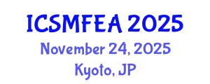 International Conference on Solid Mechanics and Finite Element Analysis (ICSMFEA) November 24, 2025 - Kyoto, Japan