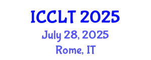 International Conference on Cognitive Linguistics and Translation (ICCLT) July 28, 2025 - Rome, Italy