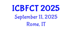 International Conference on Battery and Fuel Cell Technology (ICBFCT) September 11, 2025 - Rome, Italy