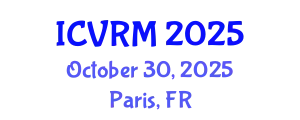 International Conference on Virtual Reality in Medicine (ICVRM) October 30, 2025 - Paris, France