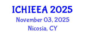 International Conference on Hydrogen Infrastructures for Energy Engineering Applications (ICHIEEA) November 03, 2025 - Nicosia, Cyprus