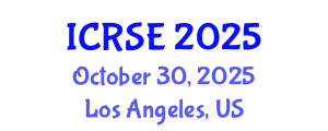 International Conference on Rock Slope Engineering (ICRSE) October 30, 2025 - Los Angeles, United States