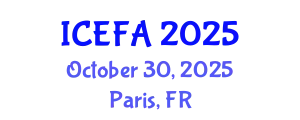 International Conference on Engineering Failure Analysis (ICEFA) October 30, 2025 - Paris, France