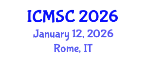 International Conference on Macrocyclic and Supramolecular Chemistry (ICMSC) January 12, 2026 - Rome, Italy
