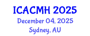 International Conference on Applied Computing in Medicine and Health (ICACMH) December 04, 2025 - Sydney, Australia