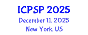International Conference on Plant Science and Physiology (ICPSP) December 11, 2025 - New York, United States