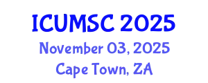 International Conference on Urban Mobility for Smart Cities (ICUMSC) November 03, 2025 - Cape Town, South Africa