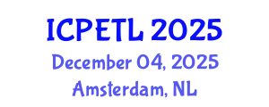 International Conference on Physics Education, Teaching and Learning (ICPETL) December 04, 2025 - Amsterdam, Netherlands