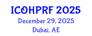 International Conference on Organizational Health Psychology and Risk Factors (ICOHPRF) December 29, 2025 - Dubai, United Arab Emirates