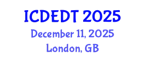 International Conference on Digital Entrepreneurship and Digital Transformation (ICDEDT) December 11, 2025 - London, United Kingdom