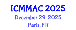 International Conference on Mathematical Modelling and Applied Computing (ICMMAC) December 29, 2025 - Paris, France