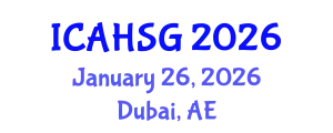 International Conference on Affordable Housing and Smart Growth (ICAHSG) January 26, 2026 - Dubai, United Arab Emirates