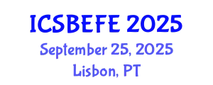 International Conference on Small Business Economics, Finance and Entrepreneurship (ICSBEFE) September 25, 2025 - Lisbon, Portugal