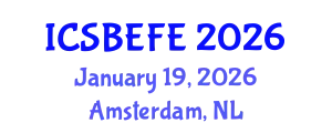 International Conference on Small Business Economics, Finance and Entrepreneurship (ICSBEFE) January 19, 2026 - Amsterdam, Netherlands