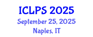 International Conference on Law and Political Science (ICLPS) September 25, 2025 - Naples, Italy