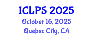 International Conference on Law and Political Science (ICLPS) October 16, 2025 - Quebec City, Canada