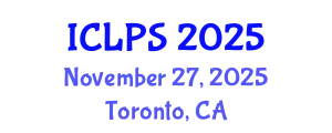 International Conference on Law and Political Science (ICLPS) November 27, 2025 - Toronto, Canada