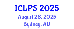 International Conference on Law and Political Science (ICLPS) August 28, 2025 - Sydney, Australia