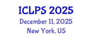 International Conference on Law and Political Science (ICLPS) December 11, 2025 - New York, United States