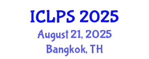International Conference on Law and Political Science (ICLPS) August 21, 2025 - Bangkok, Thailand