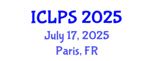 International Conference on Law and Political Science (ICLPS) July 17, 2025 - Paris, France