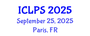 International Conference on Law and Political Science (ICLPS) September 25, 2025 - Paris, France