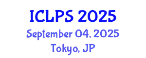 International Conference on Law and Political Science (ICLPS) September 04, 2025 - Tokyo, Japan