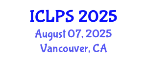 International Conference on Law and Political Science (ICLPS) August 07, 2025 - Vancouver, Canada