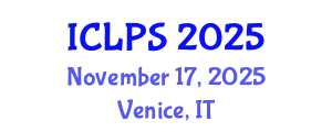 International Conference on Law and Political Science (ICLPS) November 17, 2025 - Venice, Italy