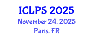International Conference on Law and Political Science (ICLPS) November 24, 2025 - Paris, France